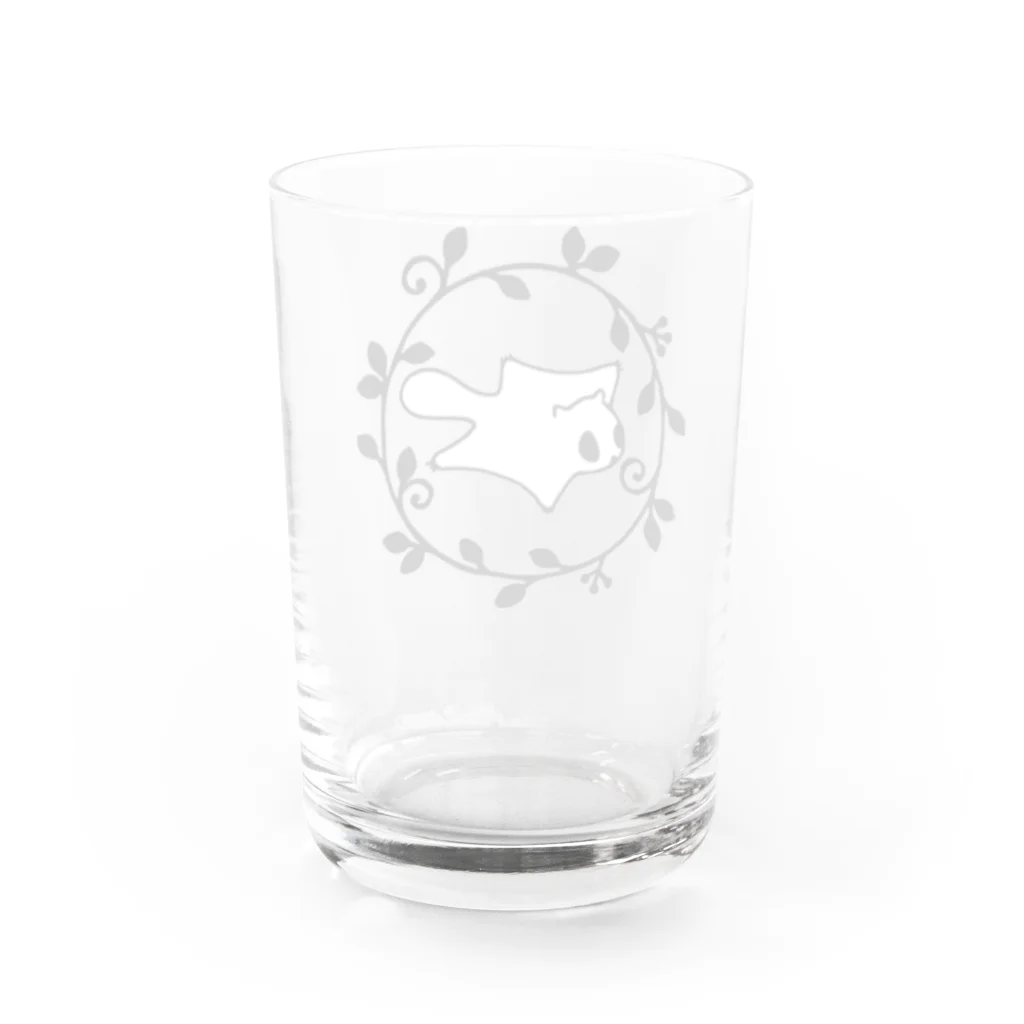 あとりえももんがのあとりえももんがロゴグラス Water Glass :back