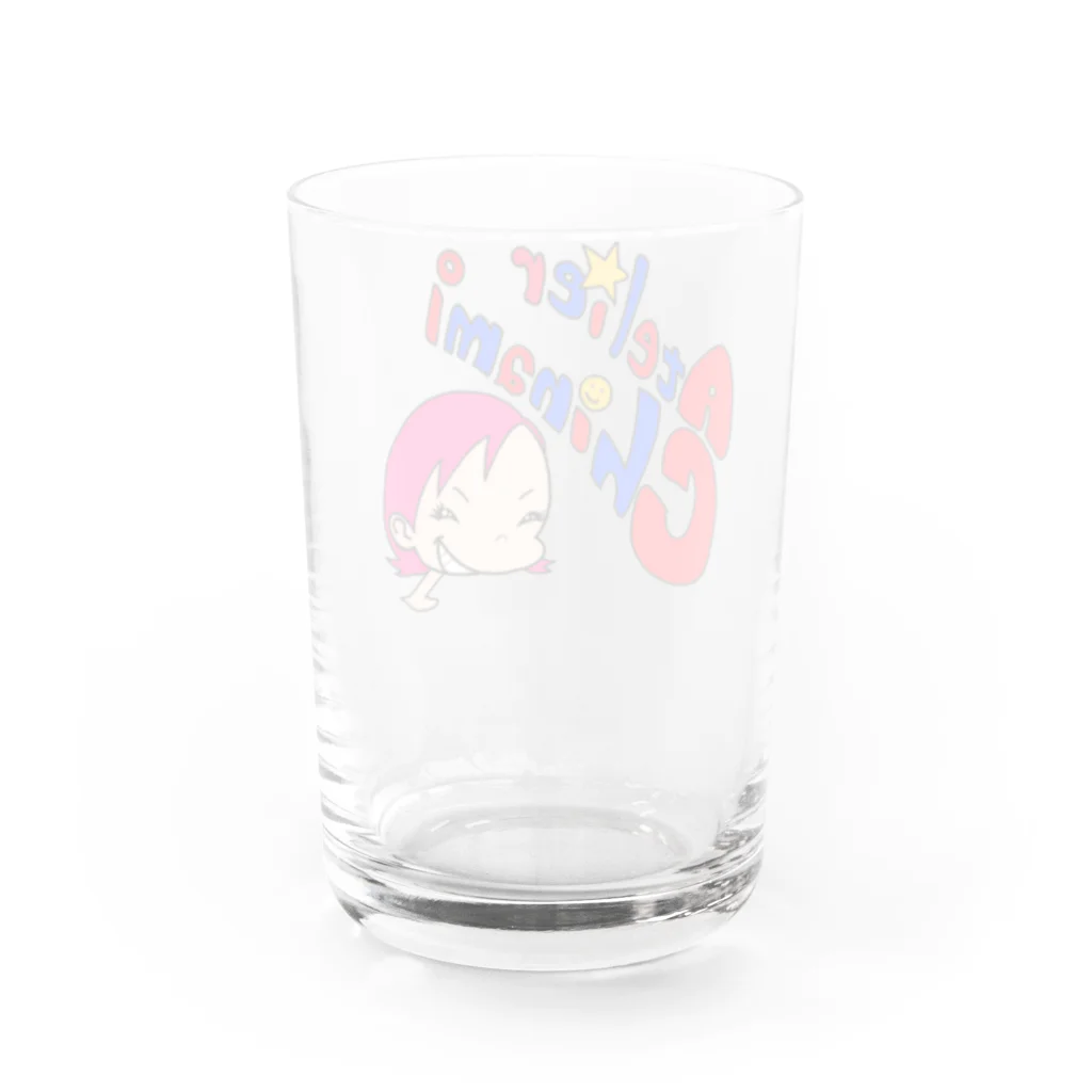 アトリエChinamiグッツショップのPOPカラーChinami Water Glass :back