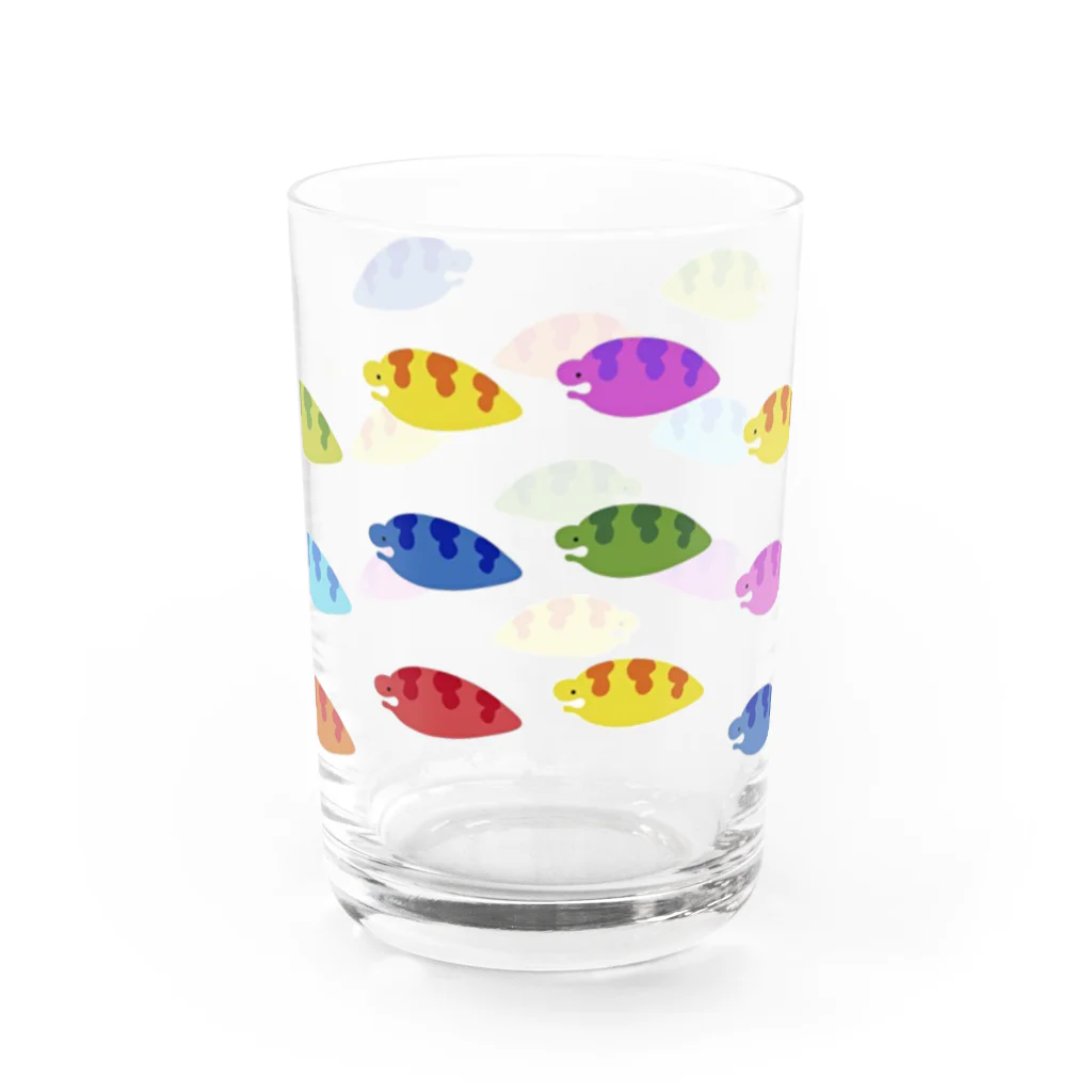 魚子のカラフルウツボ Water Glass :back