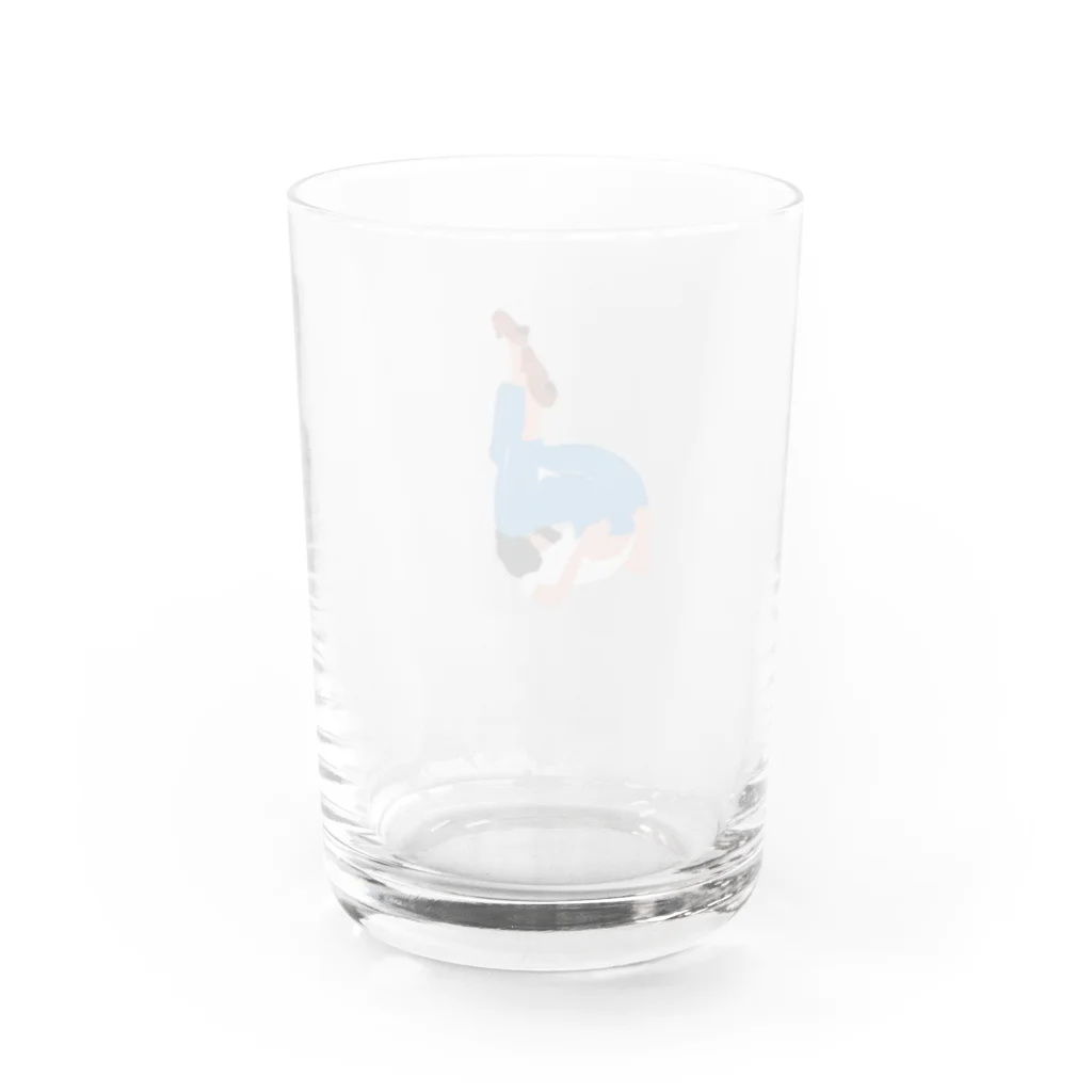 Yuka。のji-pan haku hito. Water Glass :back