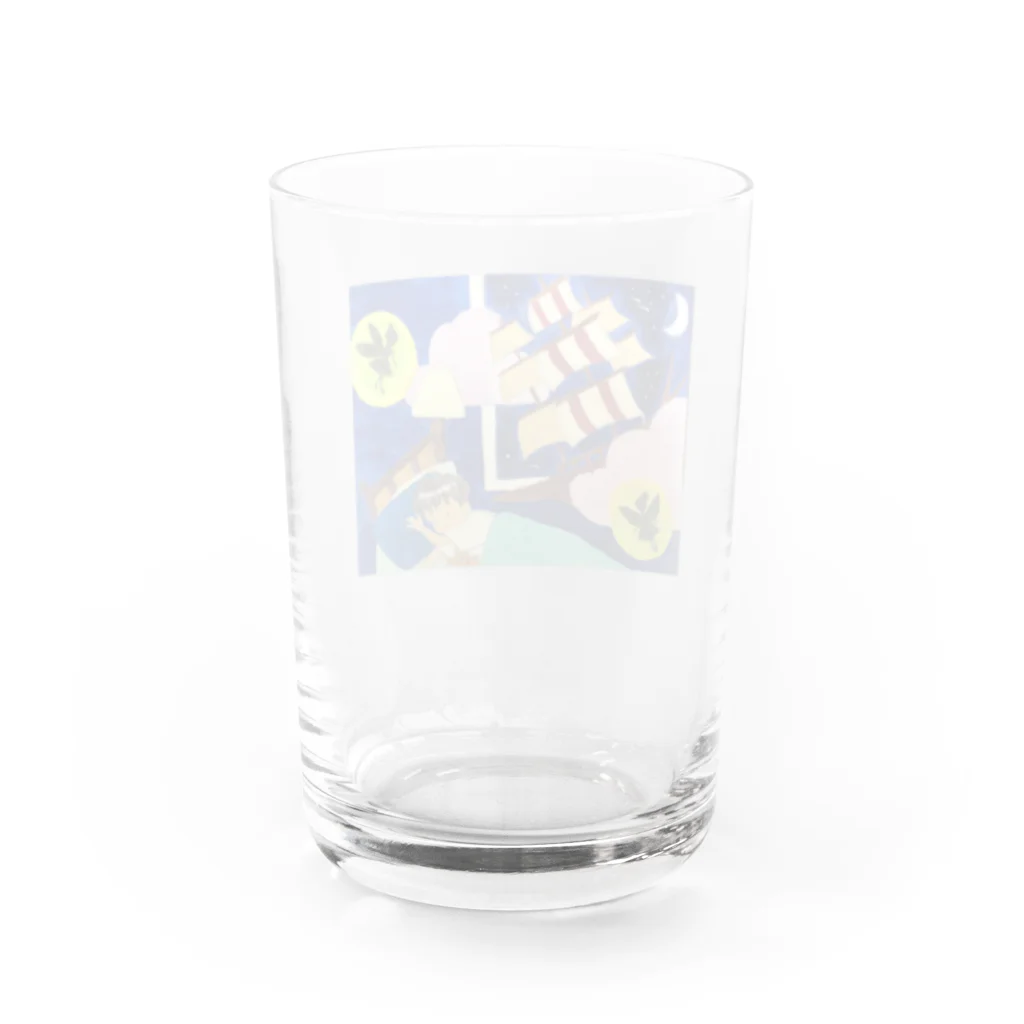 aroundcolorのゆめの船 Water Glass :back