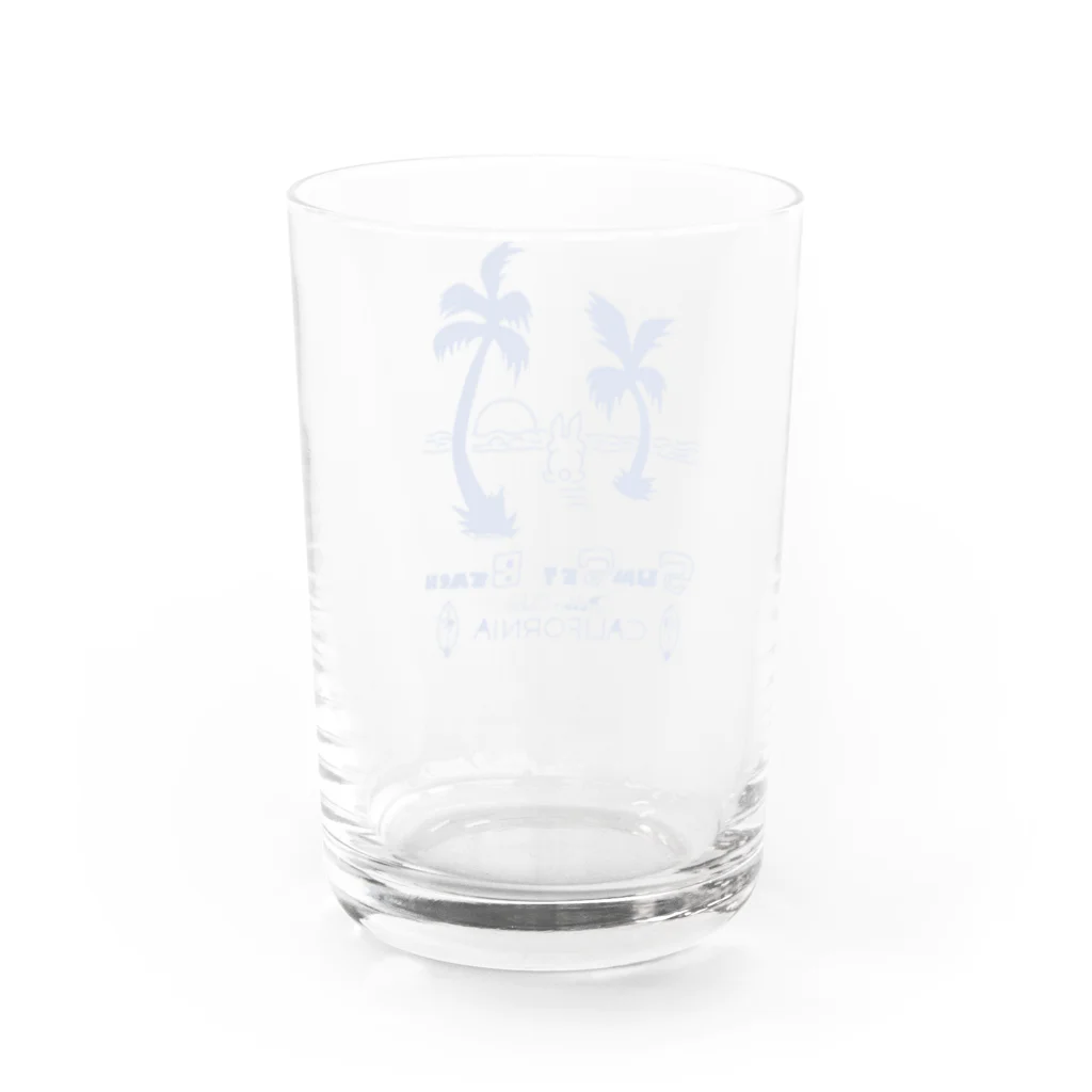 taku2021のサンセット ラビットビーチ グラス Water Glass :back