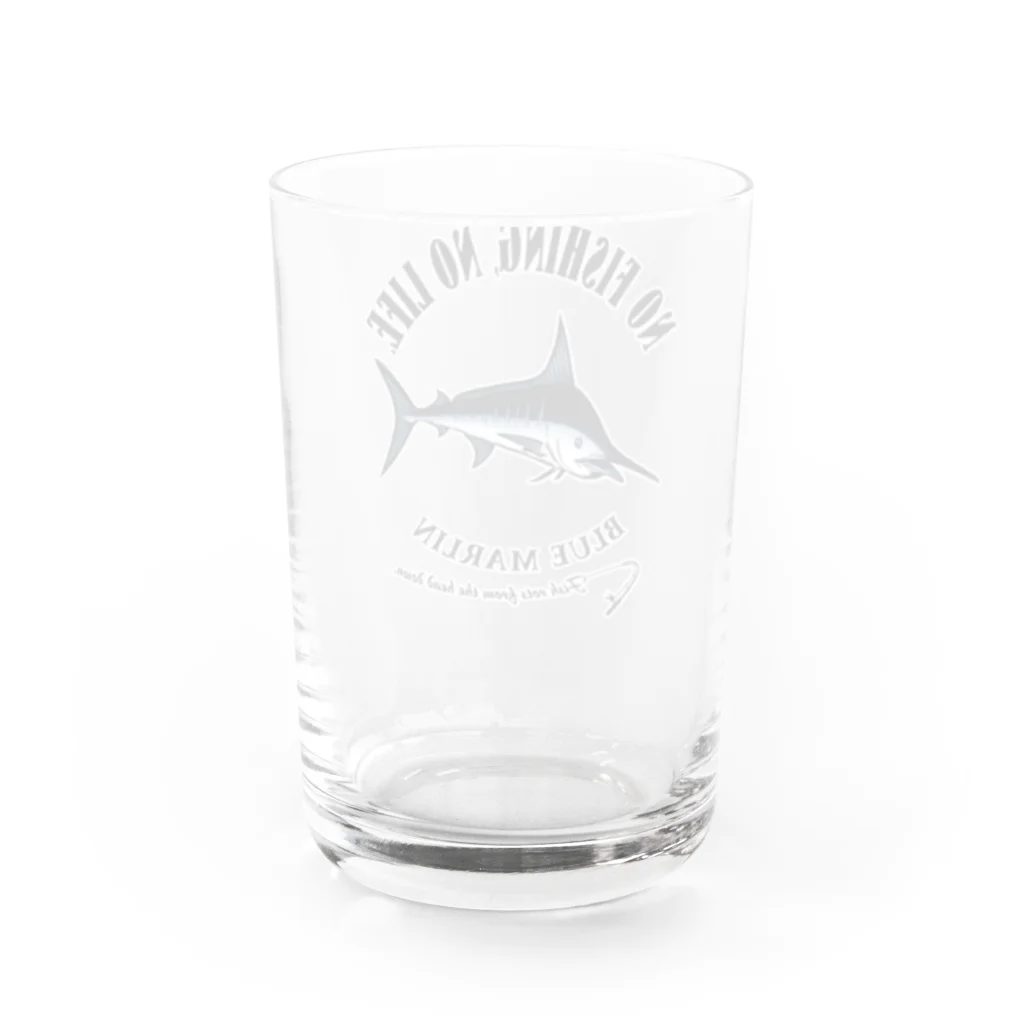 猫と釣り人のKUROKAJIKI_EB_1CW Water Glass :back