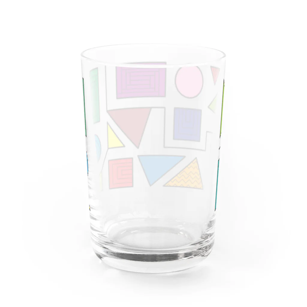 ャ'sサイケのつみき横 Water Glass :back