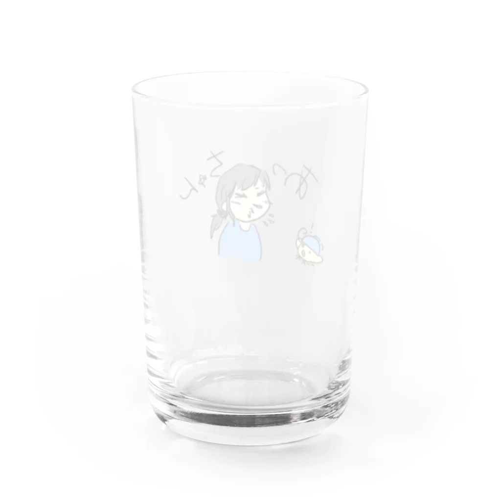 月見うどんのあっちゅん Water Glass :back