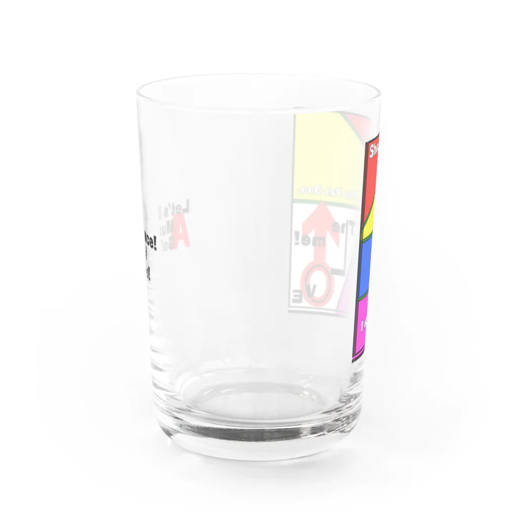 theme_musicのthe me !グラス。 Water Glass :back