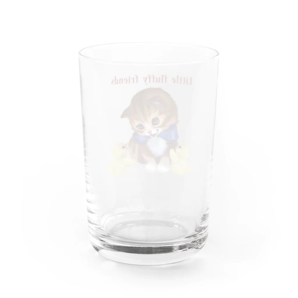 momolunchのピヨピヨと子猫2 Water Glass :back