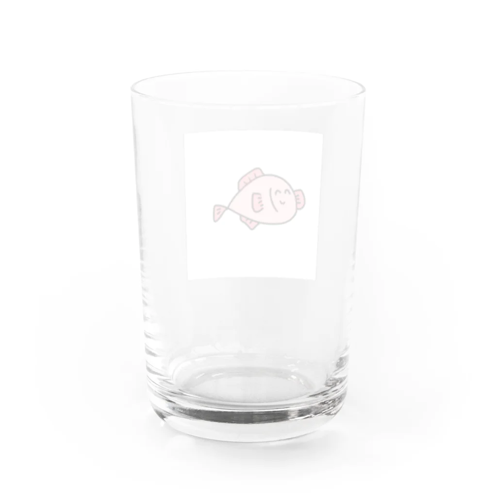 ぷりまるのさかな(ピンク) Water Glass :back
