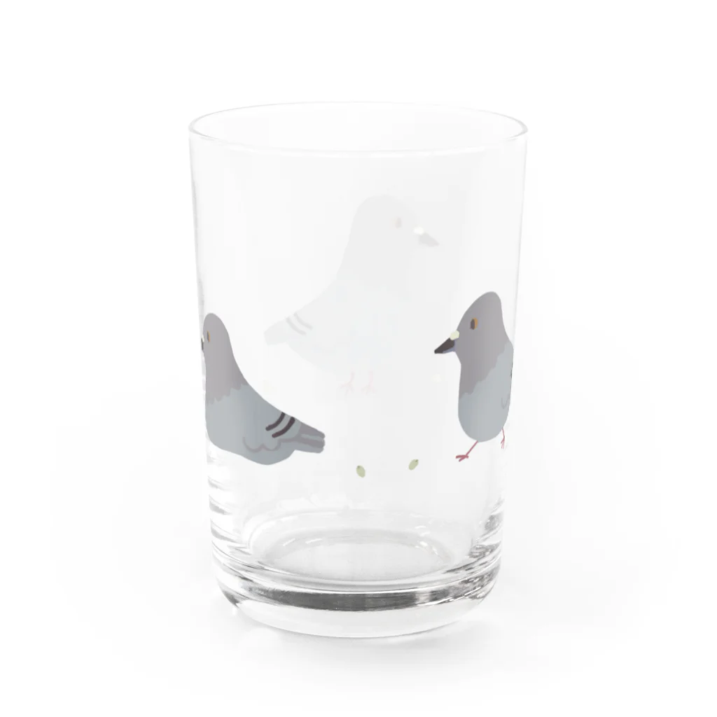 わさこのハトハトハト Water Glass :back