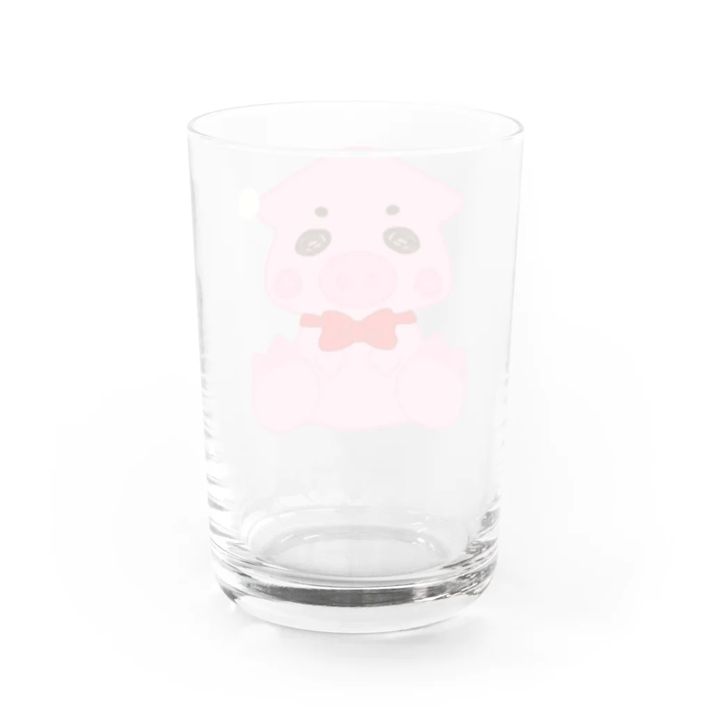 優月 のあ (YouTube 動画 アップ中) ♧のおめかし ブタ ( 優月のあ ) Water Glass :back