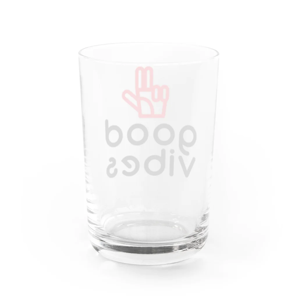 GOODVIBES_ORIGINALのGOODVIBESロゴ Water Glass :back