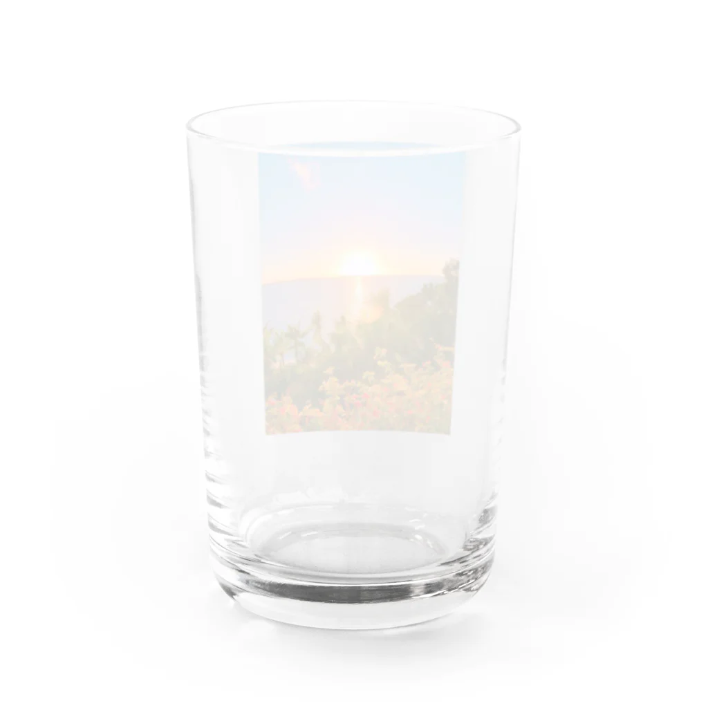 miyupsychedelicのトロピカルsunrise Water Glass :back