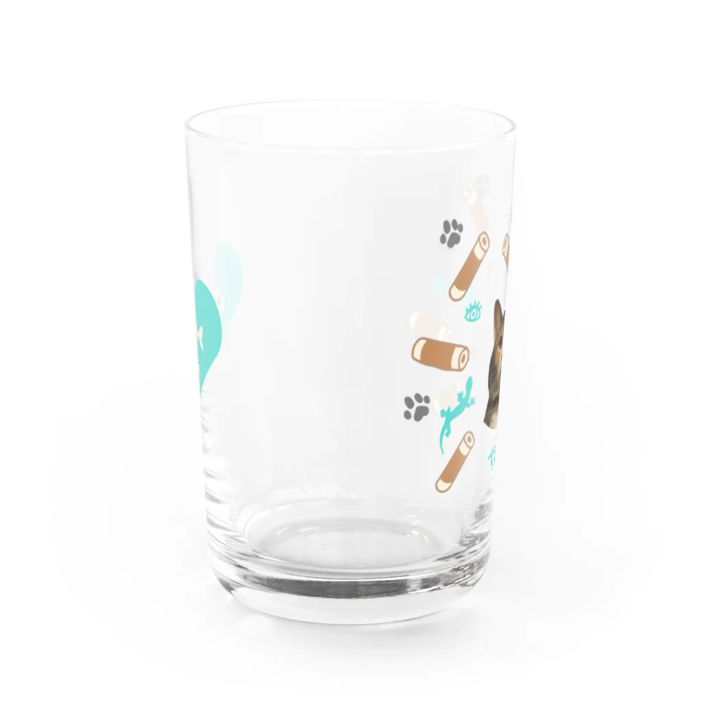 キヤバレー ちくわの裏面もかわいいちくわ柄グラス Water Glass :back