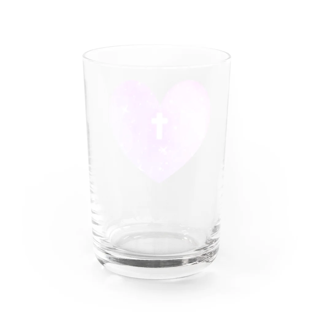 かわいいもののおみせ　いそぎんちゃくのゆめかわハート Water Glass :back