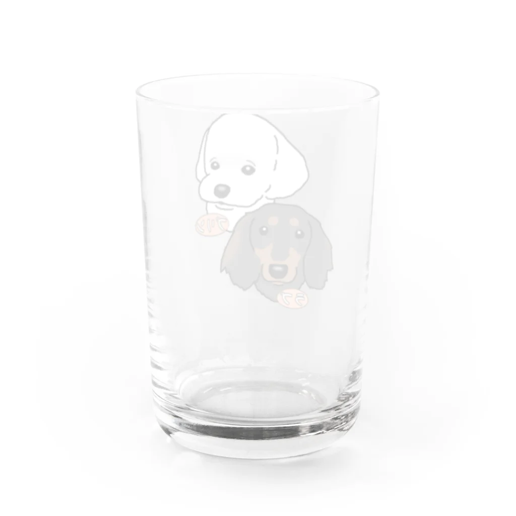 PetTee(ペッティー)のラブちゃん、プリンちゃん Water Glass :back