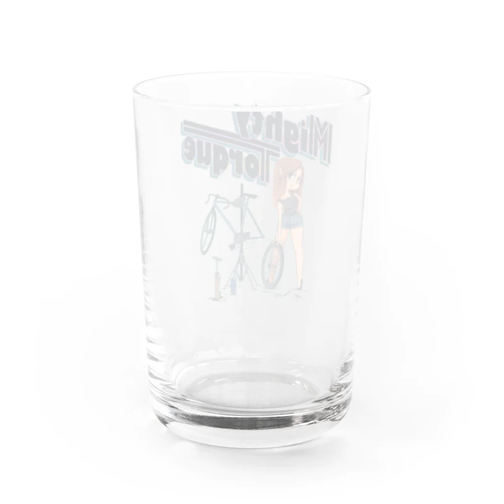 nidan-illustrationの"Mighty Torque" Water Glass :back