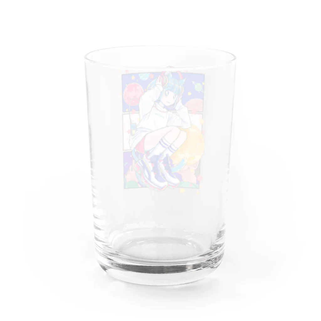 こばやし少女の無重力猫 Water Glass :back