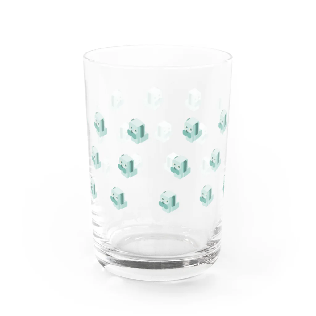 たいやき定食屋の四角いぬ Water Glass :back