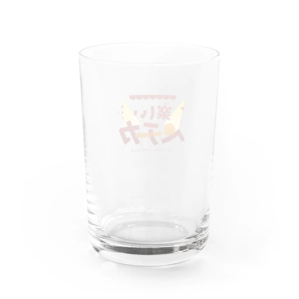 アマチュアお笑いライブ制作 楽しいペチカの楽しいペチカ ロゴグッズ Water Glass :back