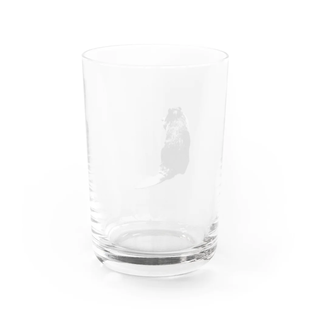 0isall_zoologicalのいつも心にビーバーさんを Water Glass :back