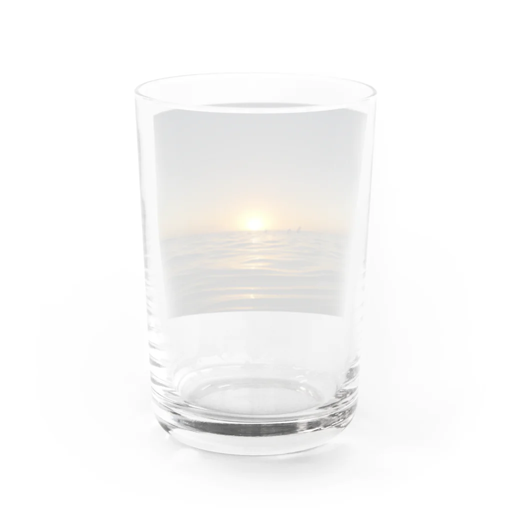 botanical museumの夕陽 Water Glass :back