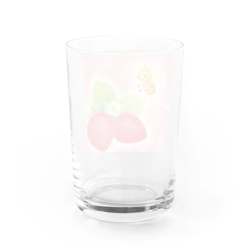 aiart aimiの苺とはちくん Water Glass :back