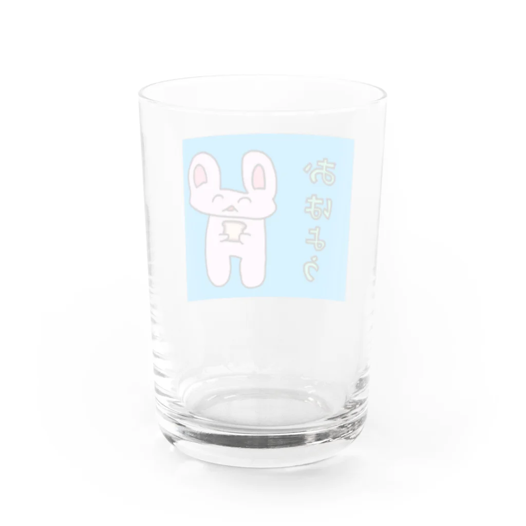 キヨペン堂のうさみちゃん Water Glass :back