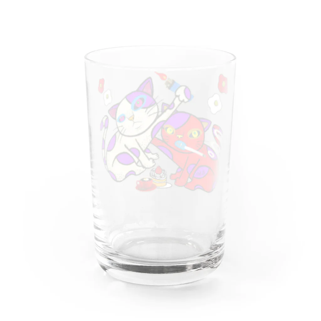 アソマサヤのスモーキン猫 Water Glass :back