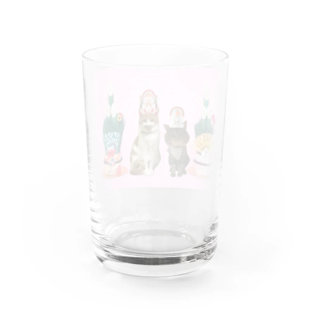 どんぐり屋別館のお正月 Water Glass :back