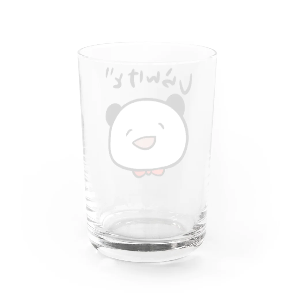 panda to kageの知らんけど Water Glass :back