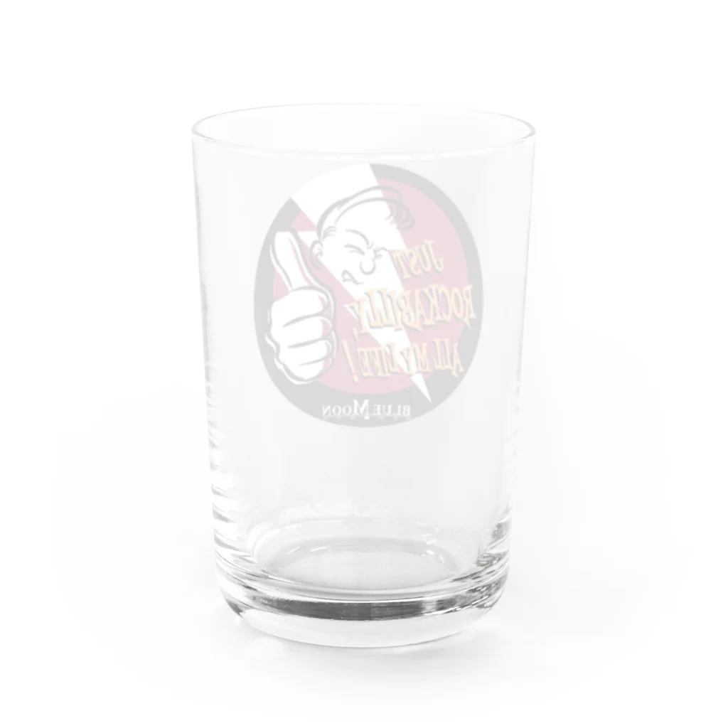 Rockabilly_Mのビリー諸川JUST ROCKABILLY ALL MY LIFE Water Glass :back