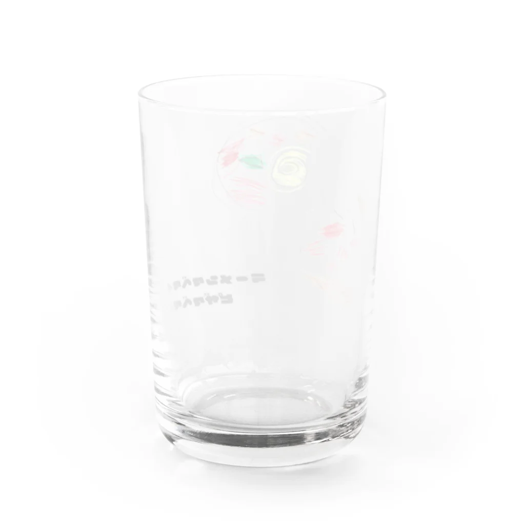 パカ子のラーメンとピザ Water Glass :back