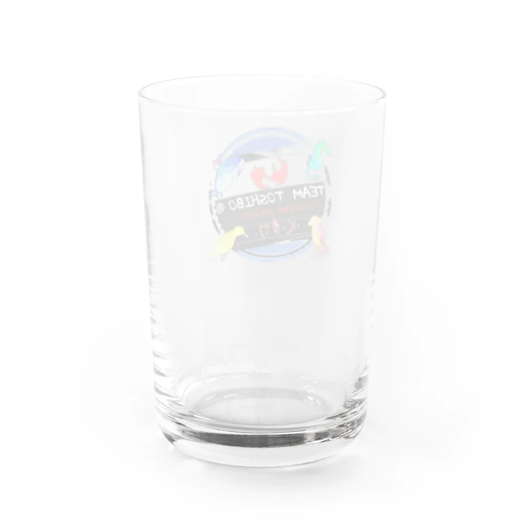 ちゃらりんこＳＨＯＰ🤟とっしーたいちょーofficialのちゃらりんこグラス(team toshibo) Water Glass :back