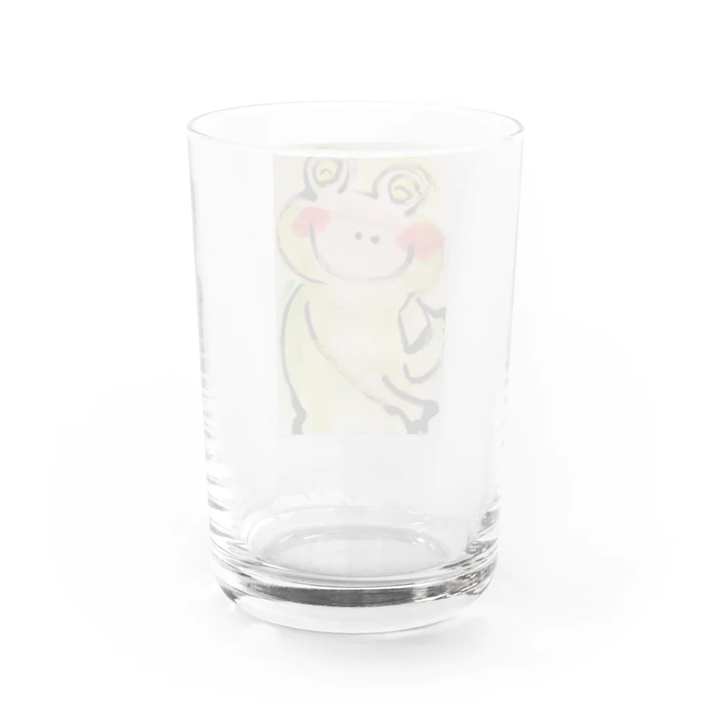 気ままにhimamaetan🎵の好転カエルさん Water Glass :back