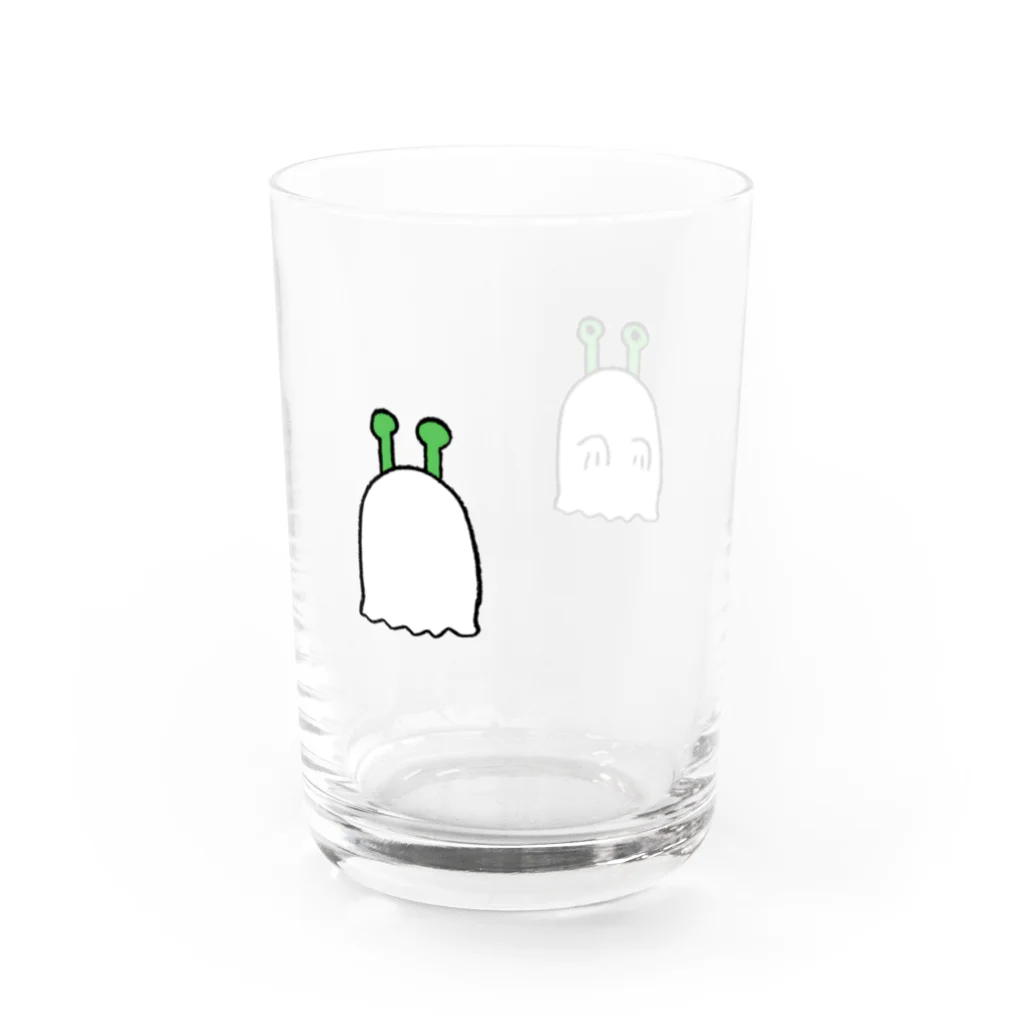 宇宙人 ミドリちゃんグッズのお店のミドリちゃん　おばけグラス Water Glass :back