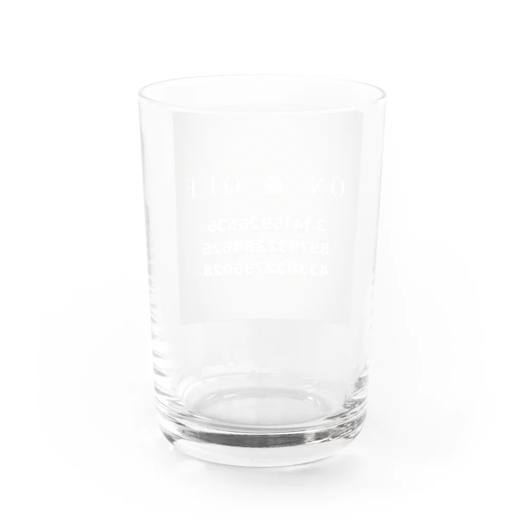 まりのすけのＯＮ＠ＯＦＦ Water Glass :back