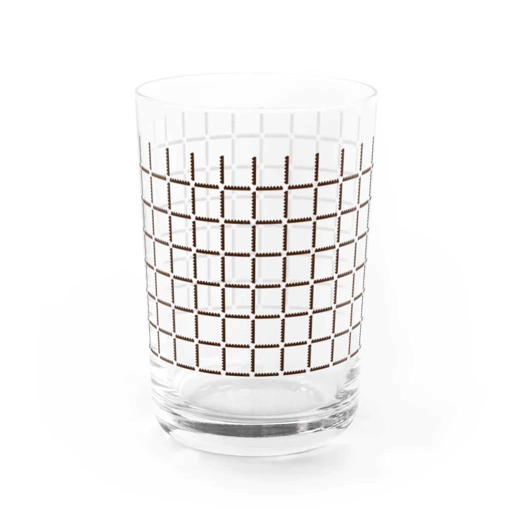 新商品PTオリジナルショップのラックレール（格子模様） カップ・グラス Water Glass :back