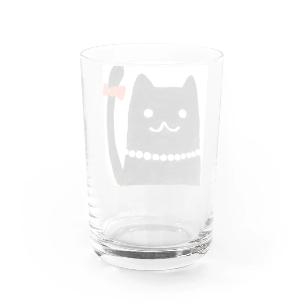 lottyのどこへでもいくファニーキャット Water Glass :back