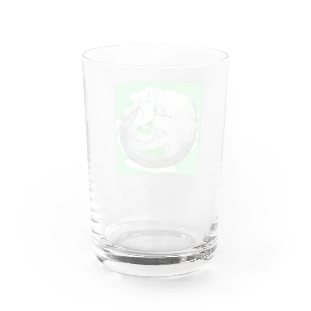メルのヘビメタ Water Glass :back