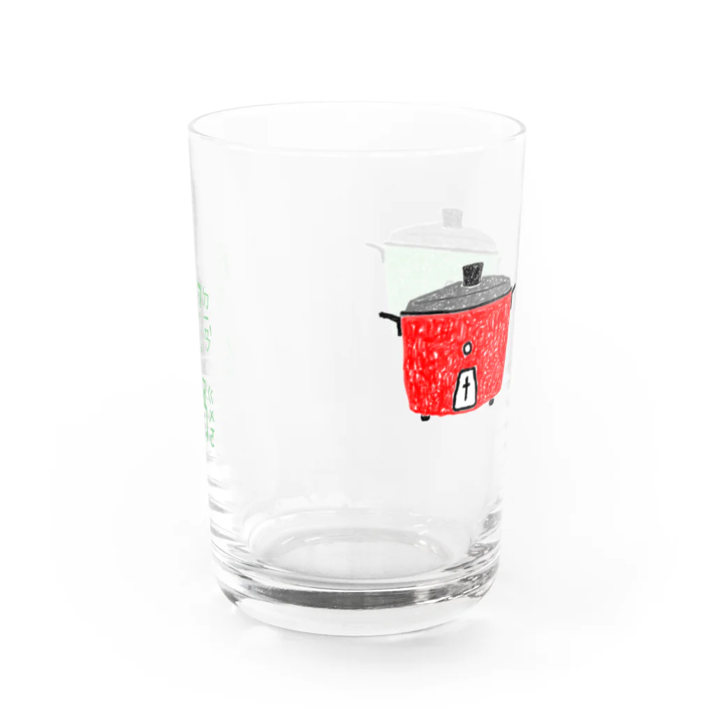 Bopomofoの台湾電鍋 Water Glass :back