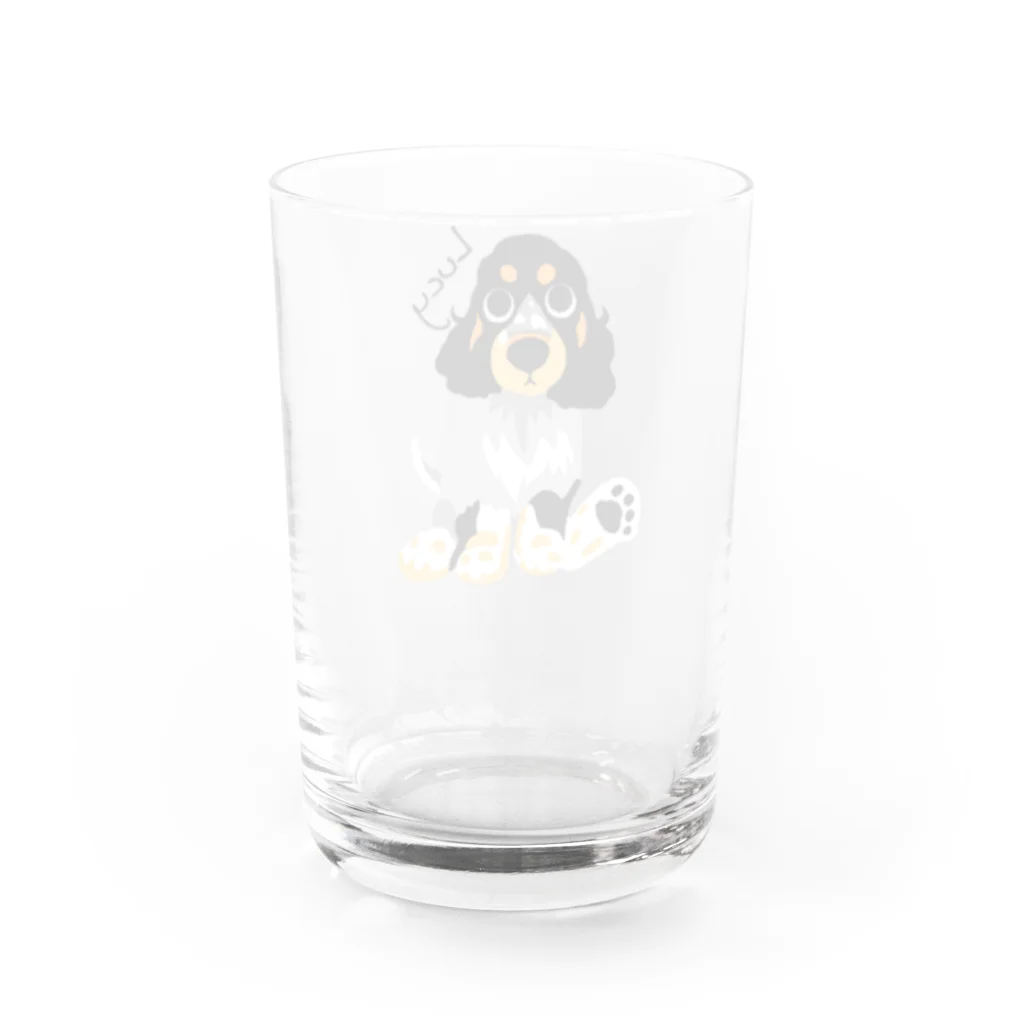 ごまいちの【Lucy】パピコタイプ黒文字 Water Glass :back