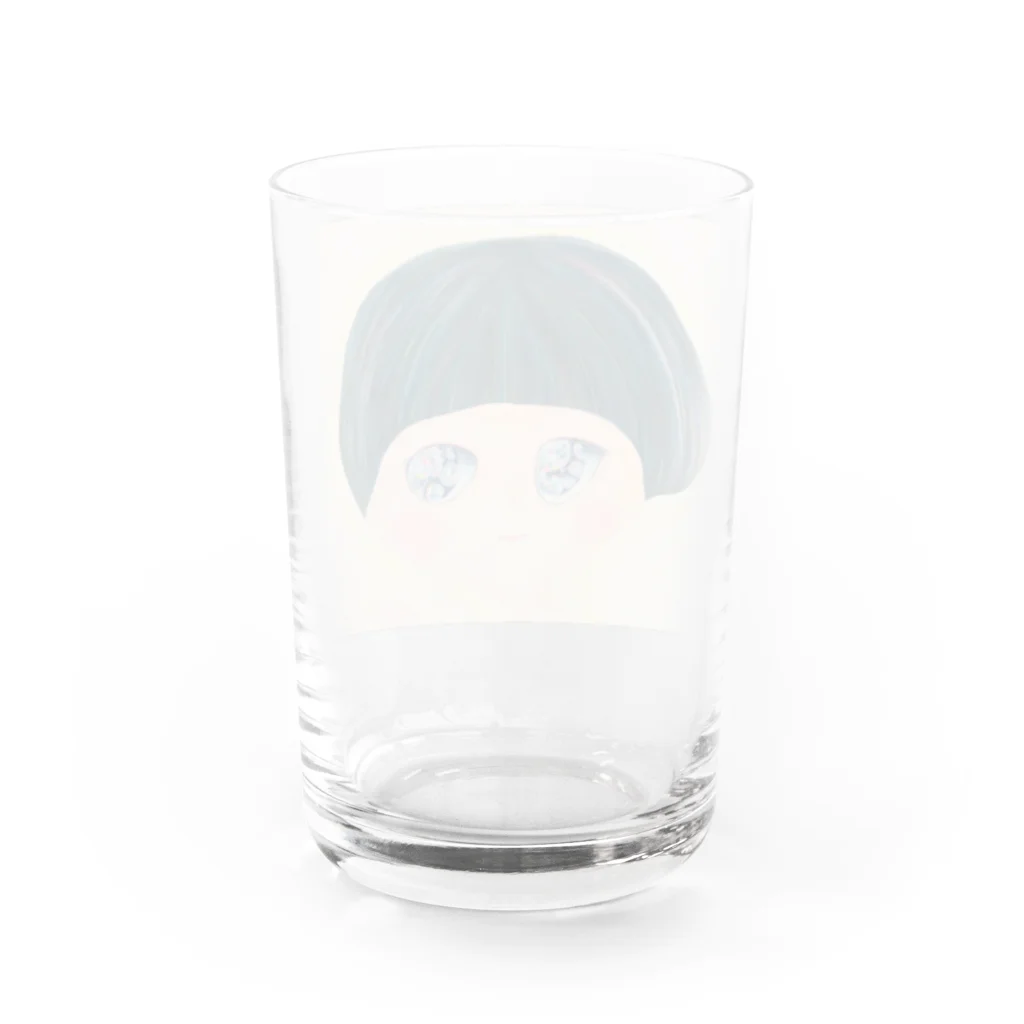 テレポーテーションのきらきらおめめちゃん Water Glass :back