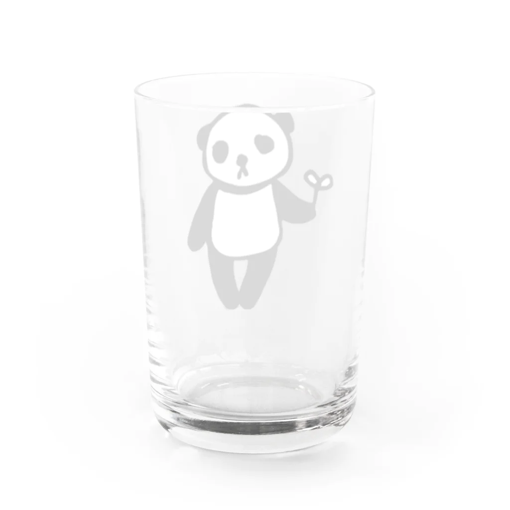 Cɐkeccooのらくがきシリーズ★ふにゃふにゃパンダ Water Glass :back