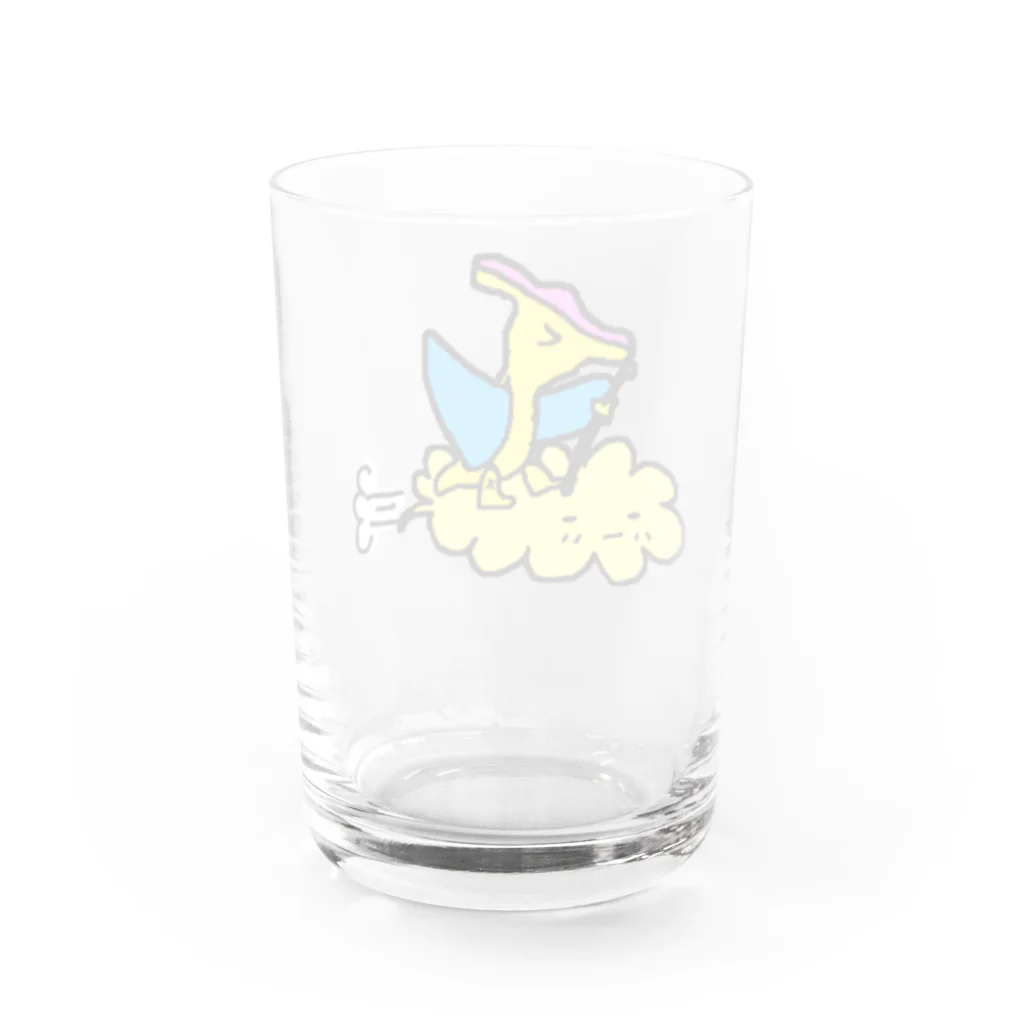 erichandmade × eric_joy_の筋斗雲プテラノドンくん Water Glass :back