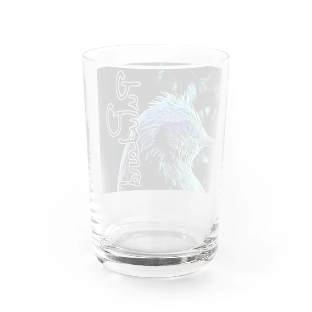 PuPuLandのpupuland×ヒヨドリ Water Glass :back