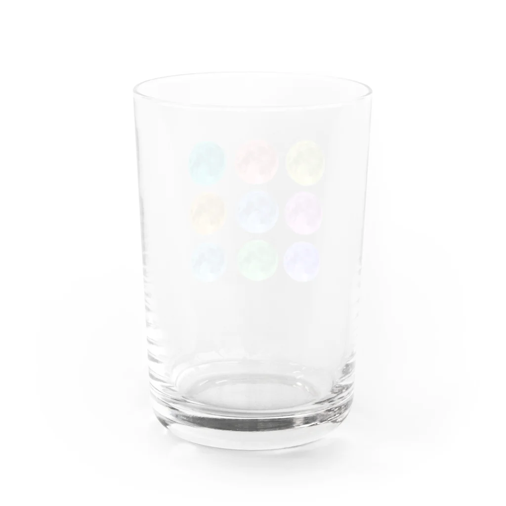 TANUKIのカラフルmoon Water Glass :back