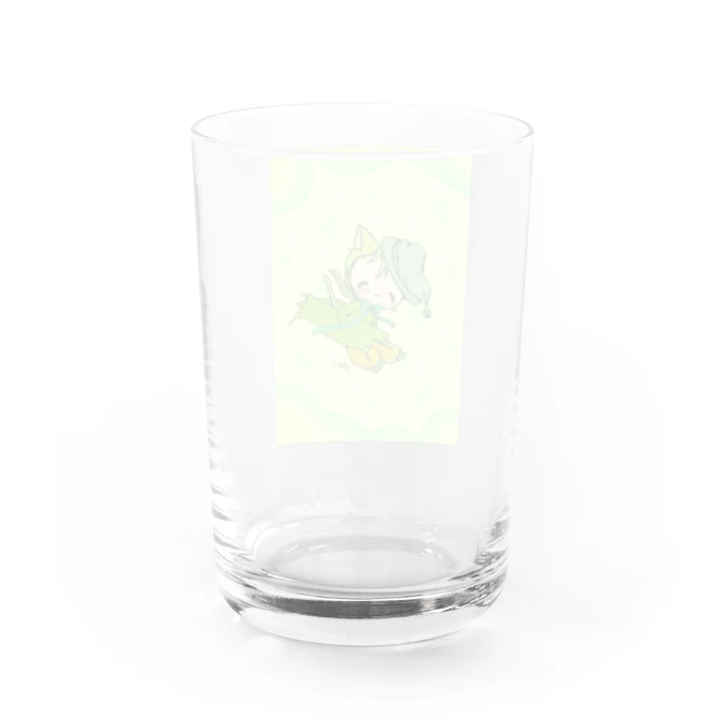 KAZZのクローバー/緑の魔法使い Water Glass :back