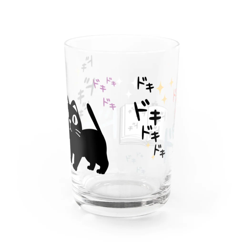 イラスト MONYAAT のCT120 やみねこ、ろっぽのドキドキAbg Water Glass :back