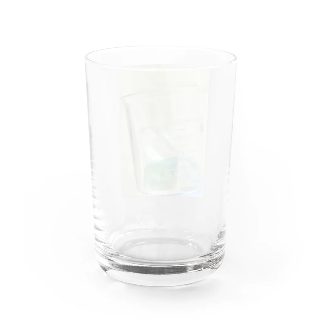 Alba spinaのビーカーの水晶と蛍石 Water Glass :back