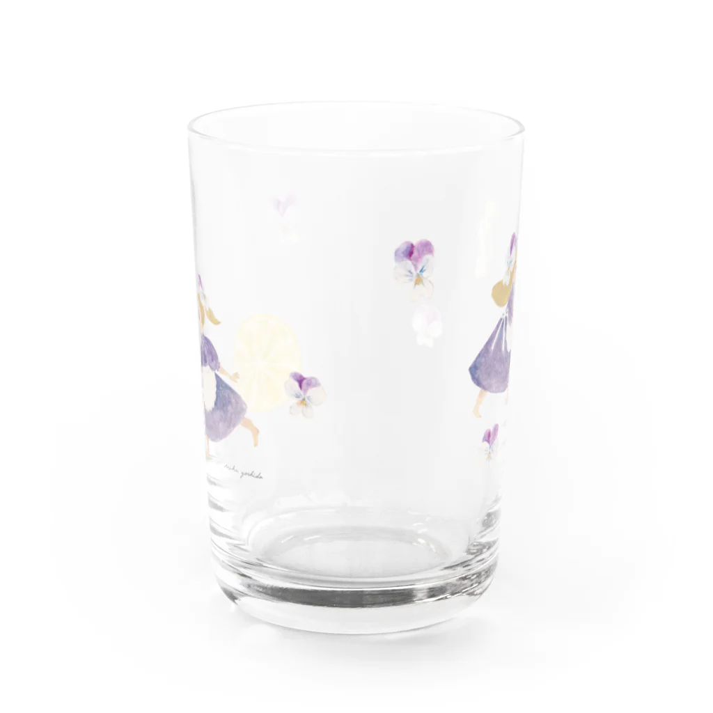 mika yoshidaのレモンとお砂糖はいかが Water Glass :back